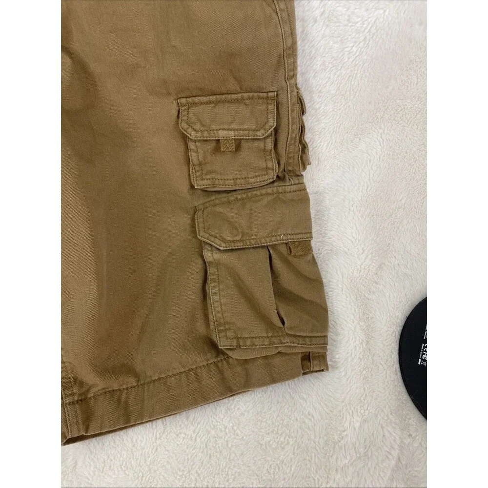 Faded Glory Men's Cargo Shorts, Size 30, Camel Inseam 11 1/2
